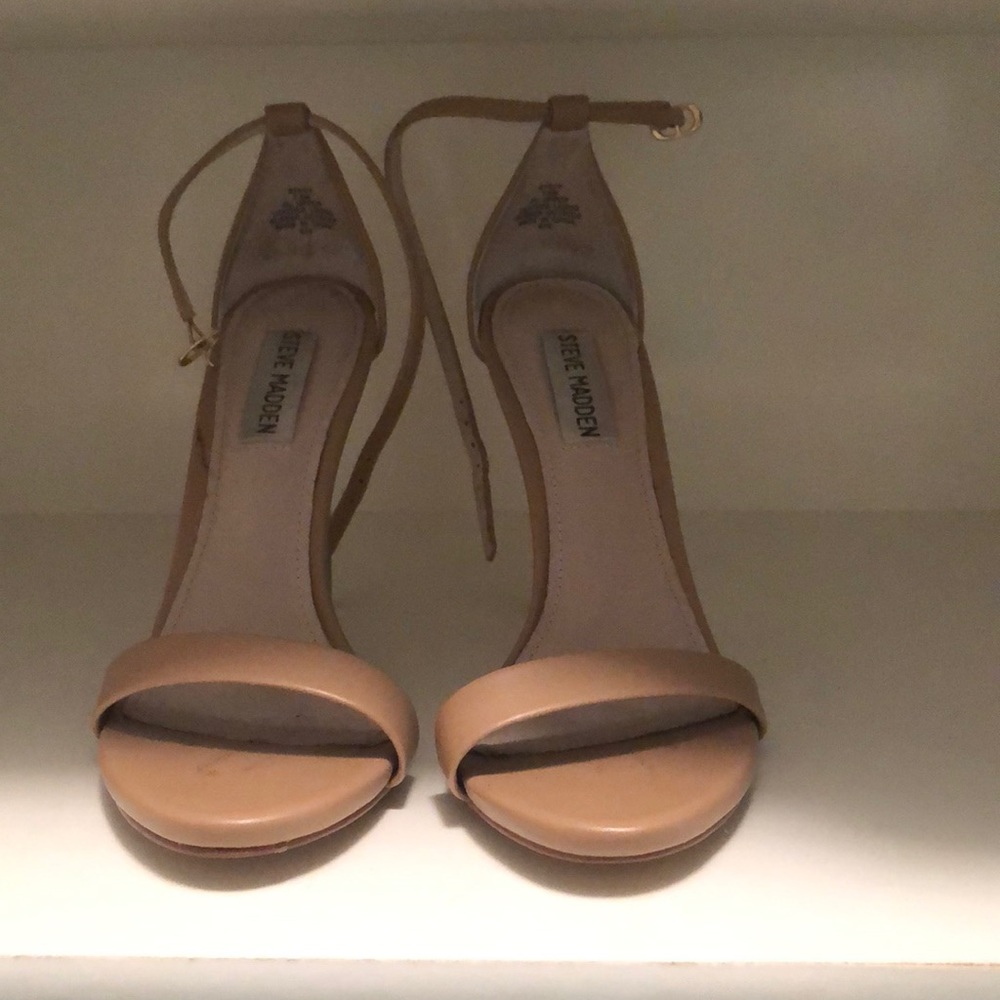 Steve Madden Nude Strappy Heels